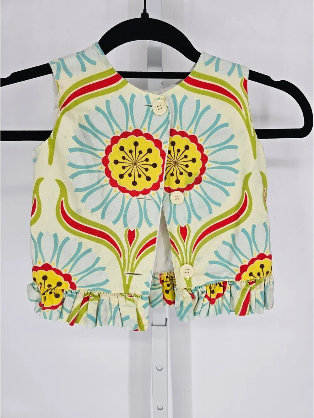 Sweet Dream Designs Boutique Toddler Girls Sz 3T Sleeveless Bright Floral Top